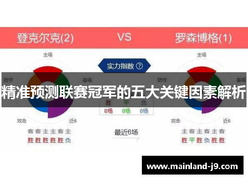 精准预测联赛冠军的五大关键因素解析